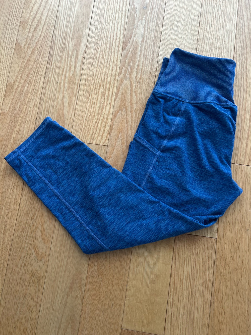 Blue Cropped Leggings
